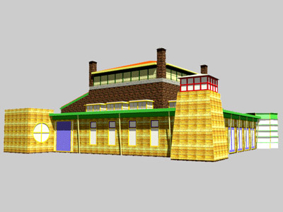 rendering Bioplastic fabriek