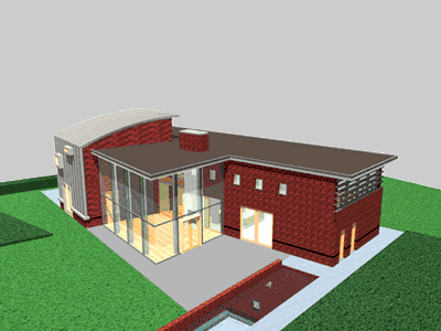 Rendering villa Almere